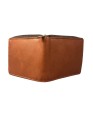 Madosh Genuine Leather Men's Wallet Brown Bifold Purse | RFID Protected | Cards Holder Coin Pocket | Zip Closure for Safety